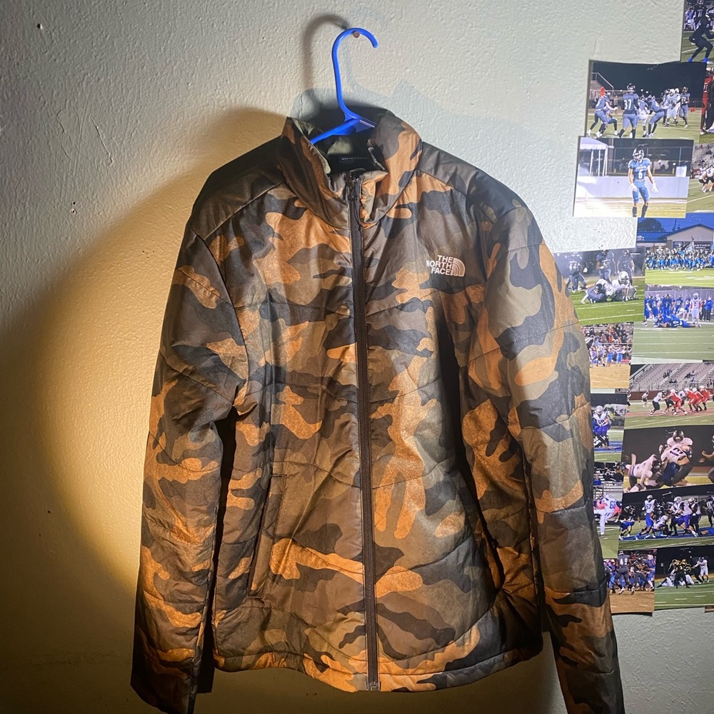 The north face camo jacket